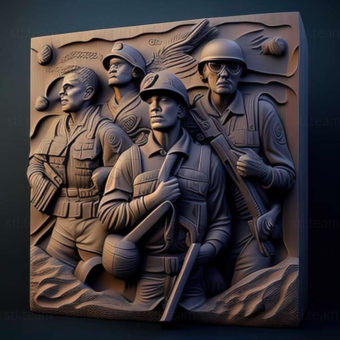 3D model Soldiers Heroes of World War II game (STL)